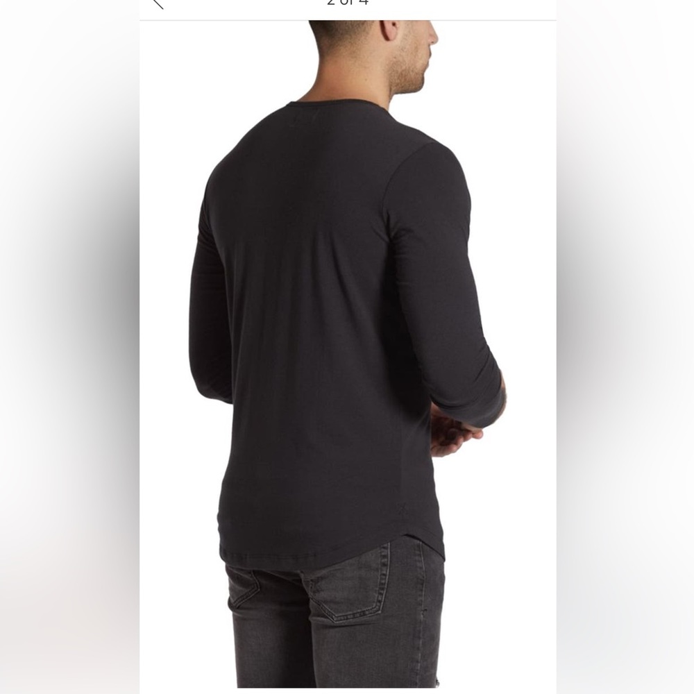 Trim Fit Long Sleeve Henley by Cuts - Picture 4 of 10